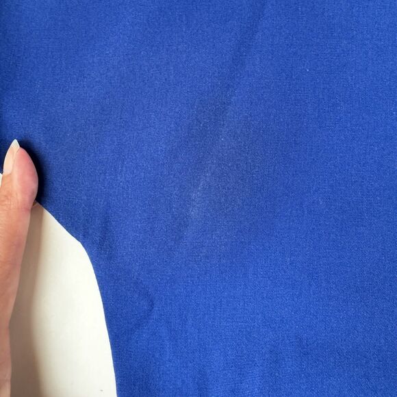 Cherokee Workwear Scrub Top Size Medium V Neck Short Sleeve Blue - Picture 9 of 14